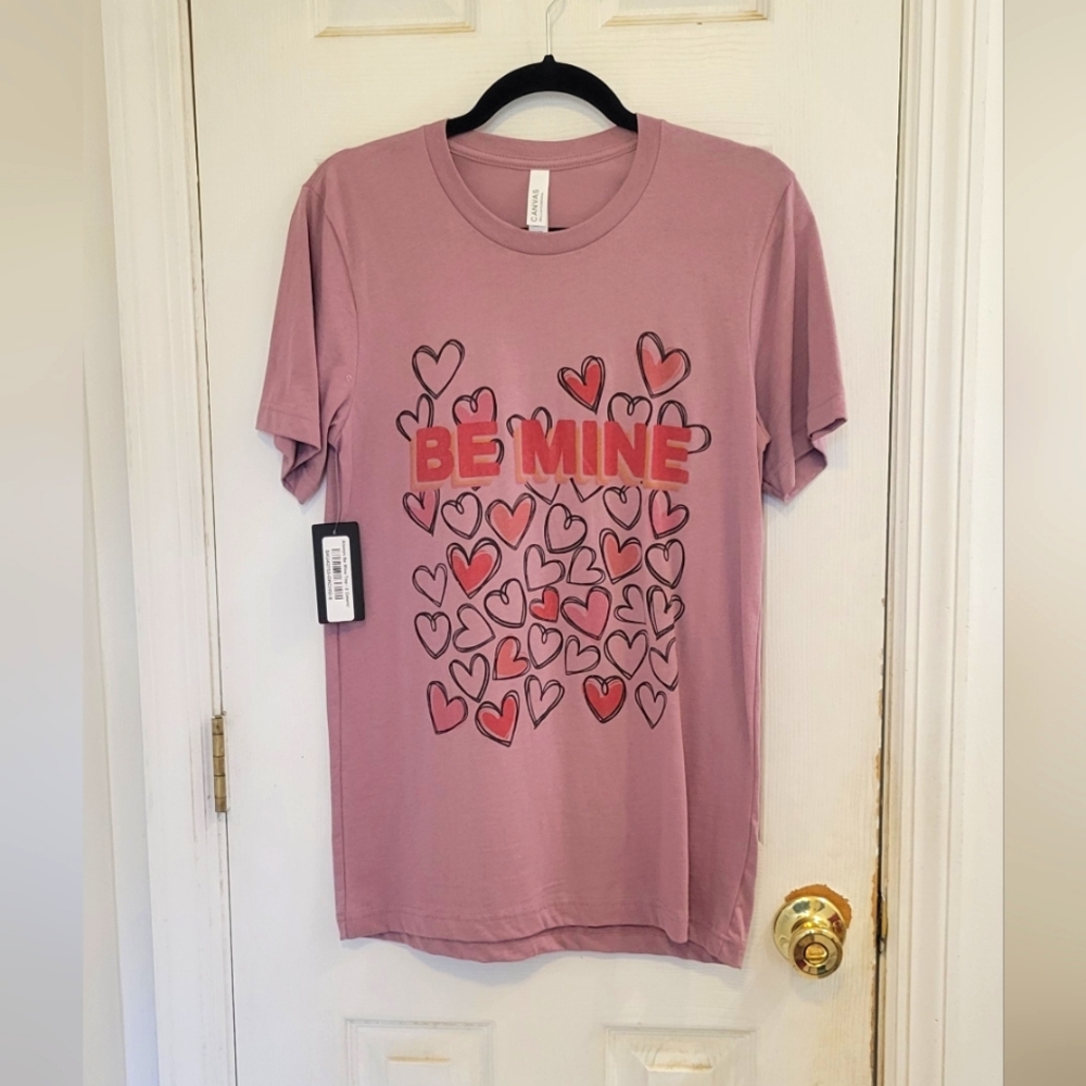 Bella Canvas NWT Be Mine Graphic Tee Small